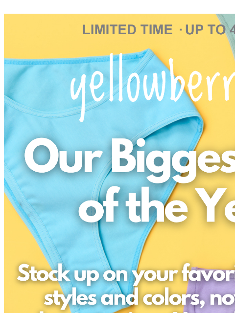 yellowberrycompany newsletter: Up to 40% Off Continues 🍋