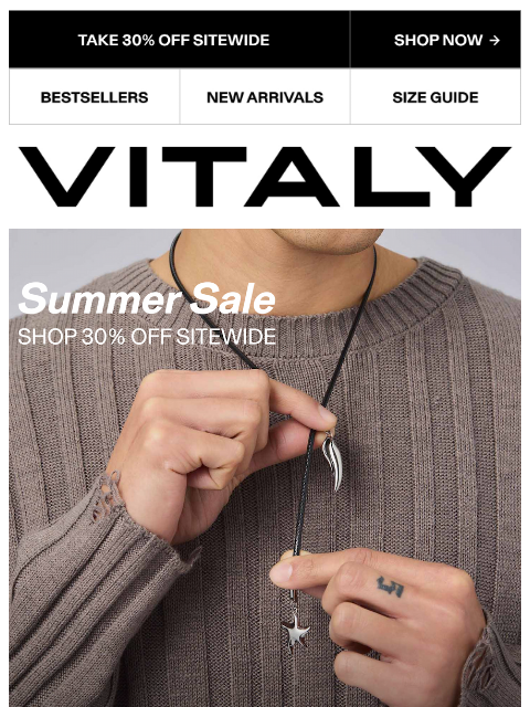 vitalydesign newsletter: NEW DROPS ON SALE