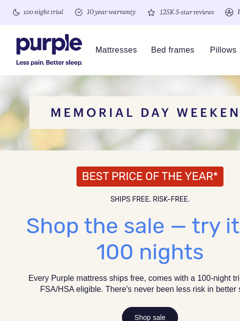 purple newsletter: Our best prices of the year won't last long!