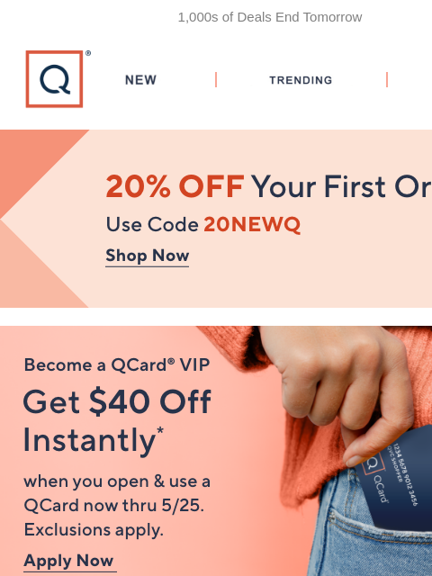 qvcemail newsletter: Up to 40% Off Is Moving Fast