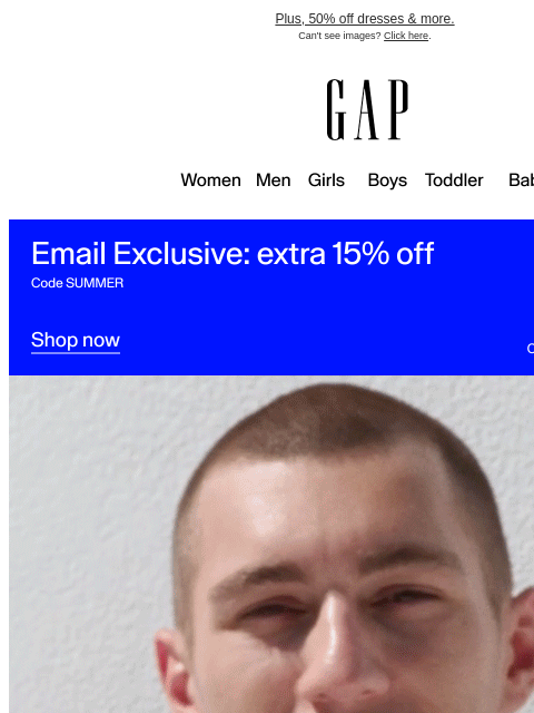 gap newsletter: You're getting 40–60% off your summer rotation