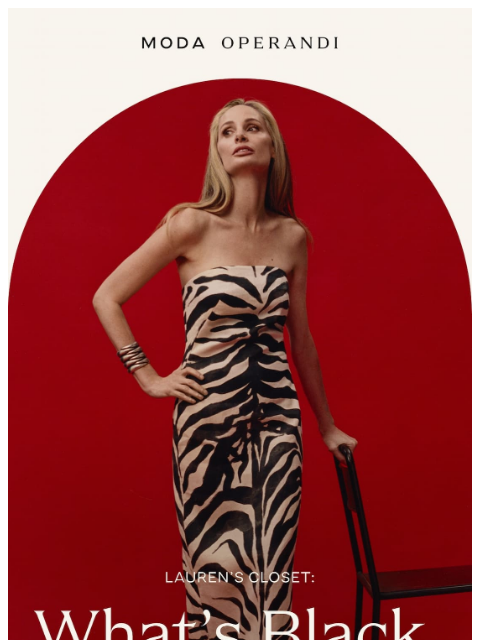 modaoperandi newsletter: What’s black, white and RED all over?