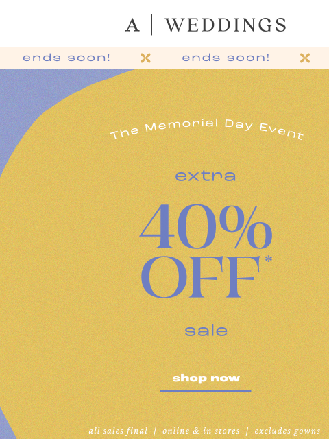 anthropologie newsletter: Extra 40% OFF SALE  ends soon!