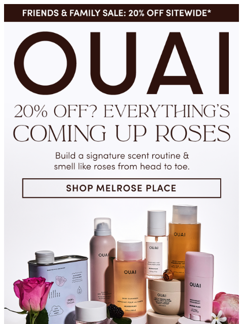 theouai newsletter: 20% off NOW: Your head-to-toe scent routine