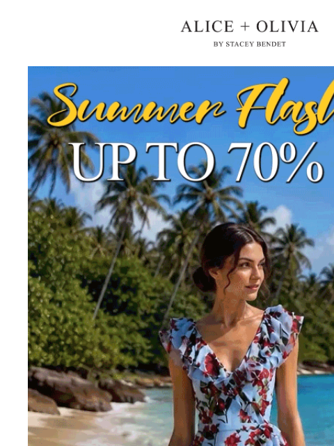 aliceandolivia newsletter: 70% Off: The Dress Edit