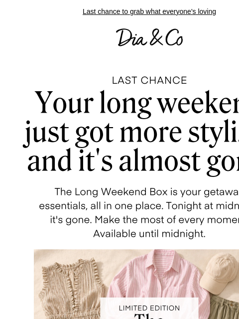 dia newsletter: The long weekend is ending—and so is this