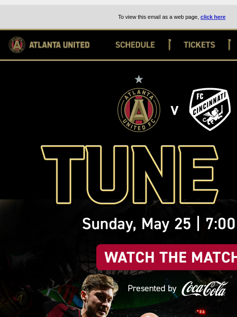 WATCH Atlanta vs Cincinnati... ﻿͏ ﻿͏ ﻿͏ ﻿͏ ﻿͏ ﻿͏ ﻿͏ ﻿͏ ﻿͏ ﻿͏ ﻿͏ ﻿͏ ﻿͏ ﻿͏ ﻿͏ ﻿͏ ﻿͏ ﻿͏ ﻿͏ ﻿͏ ﻿͏ ﻿͏ To view this email as a web page, click here Atlanta United SCHEDULE Tickers Shop ATL UTD2 Tune-in Next