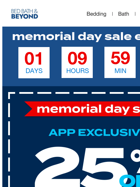 A Memorial Day Sale exclusive--only in the Bed Bath & Beyond app! ͏ ‌ ﻿ ͏ ‌ ﻿ ͏ ‌ ﻿ ͏ ‌ ﻿ ͏ ‌ ﻿ ͏ ‌ ﻿ ͏ ‌ ﻿ ͏ ‌ ﻿ ͏ ‌ ﻿ ͏ ‌ ﻿ ͏ ‌ ﻿ ͏ ‌ ﻿ ͏ ‌ ﻿ ͏ ‌ ﻿ ͏ ‌ ﻿ ͏ ‌ ﻿ ͏ ‌ ﻿ ͏ ‌ ﻿ ͏ ‌ ﻿ ͏ ‌ ﻿ ͏ ‌ ﻿ ͏ ‌ ﻿