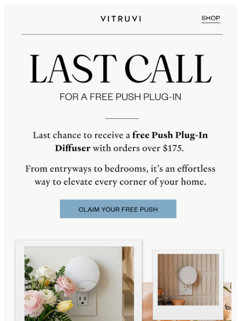 vitruvi newsletter: FREE Gift With Purchase Ending Soon! 🎁