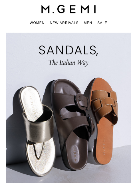 mgemi newsletter: Every. Single. Sandal.