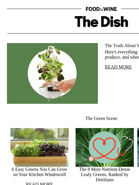foodandwine newsletter: The Truth About Washing Your Veggies