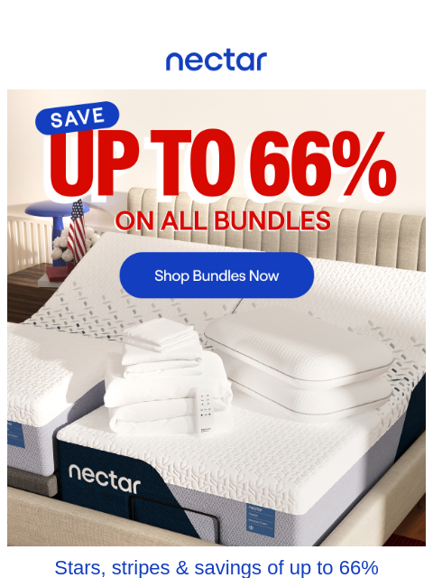 nectarsleep newsletter: Save up to 66% on Bed + Frame Bundles 💤🌙