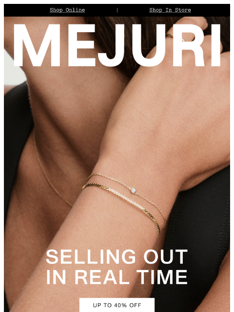 mejuri newsletter: Dramatic Exit