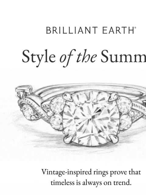 brilliantearth newsletter: Vintage-inspired rings are having a major moment