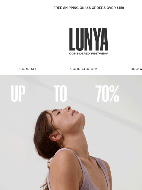 lunya newsletter: Sale Ends SOON
