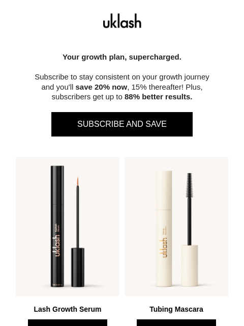 uklash newsletter: Unlock 20% Off Your Growth Plan! 🔓