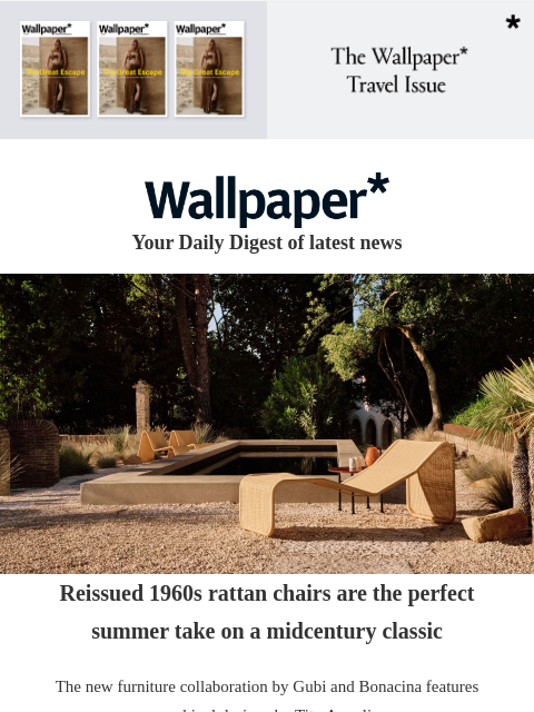 futureplc newsletter: Outdoor furniture goes midcentury