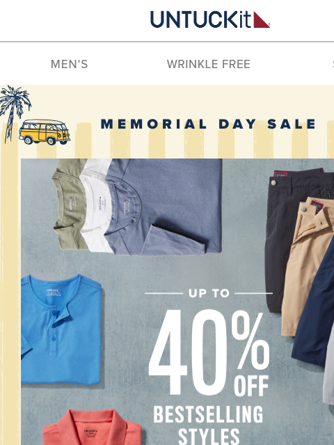 untuckit newsletter: From $24: Bestselling Styles