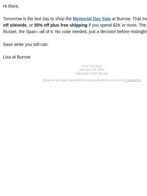 burrow newsletter: This is it (seriously)