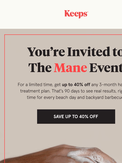 keeps newsletter: Don't miss The Mane Event
