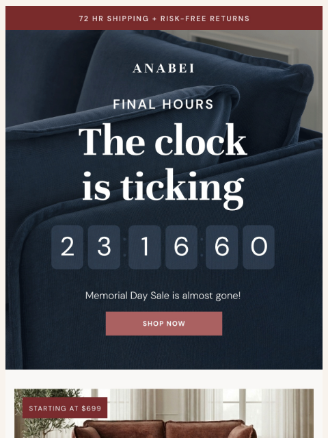 anabei newsletter: Don’t Wait Another Minute