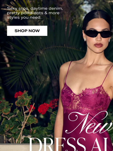 revolve newsletter: THIS JUST IN: Brand New Dresses