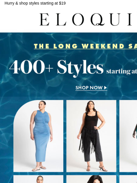 Hurry & shop styles starting at $19 Logo Shop The Long Weekend Sale Shop The Sale Sale BB NEW ARRIVALS BEST SELLERS DRESSES WORKWEAR DAILY DEAL SALE You are receiving this email because you signed