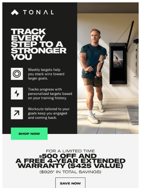 tonal newsletter: Experience the ultimate strength training system w...