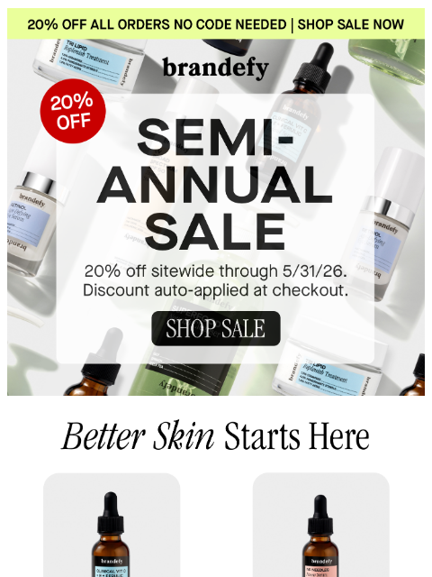brandefyskin newsletter: Bestsellers from $20. Ending soon.