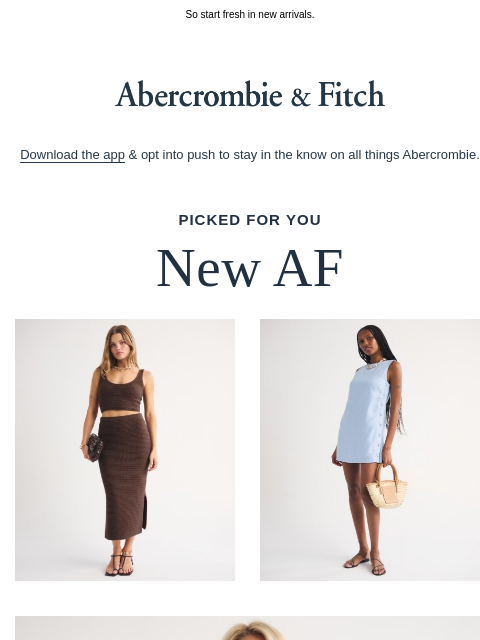 abercrombie newsletter: Feels like a Monday...
