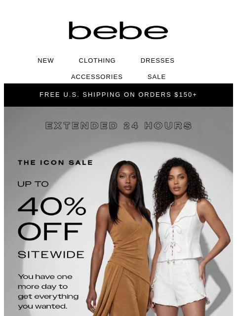 bebe newsletter: 24 Hours Only: Up to 40% Off