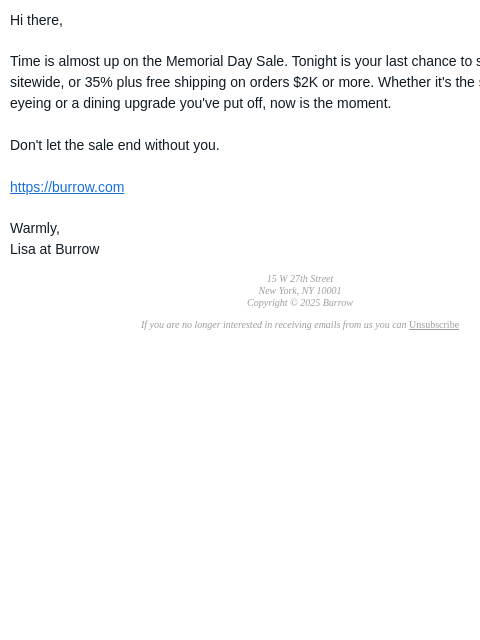 burrow newsletter: Hours, not days