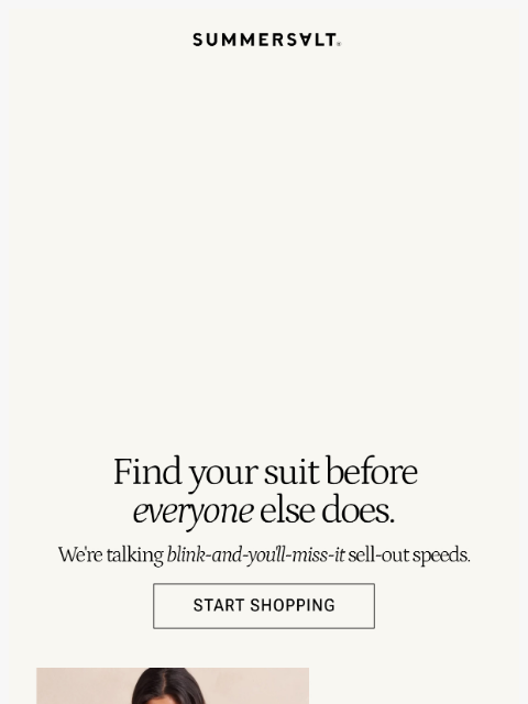 summersalt newsletter: Find your suit before everyone else does
