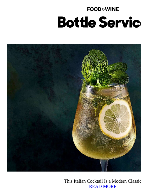 foodandwine newsletter: This Italian Cocktail Is a Modern Classic
