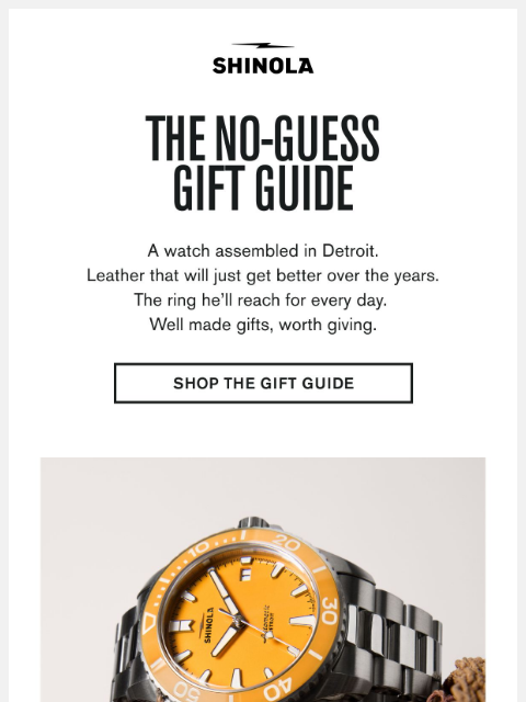 shinola newsletter: The Father’s Day Gift Guide