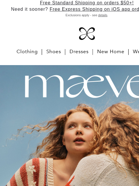 anthropologie newsletter: Ahoy, maeve here