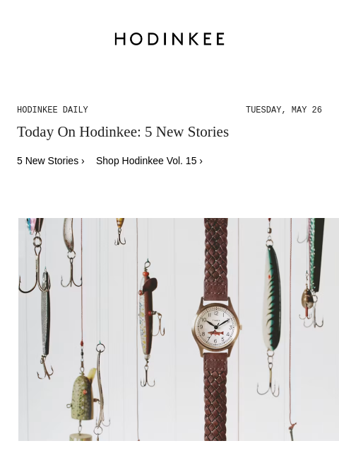 hodinkee newsletter: Hodinkee Daily | 05/26/2026
