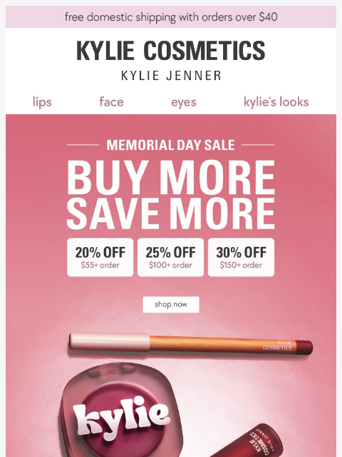 kyliecosmetics newsletter: LAST CALL: up to 30% OFF 🚨