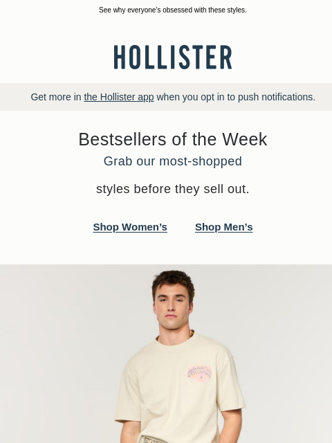 hollisterco newsletter: They’re the best of the best 🏆