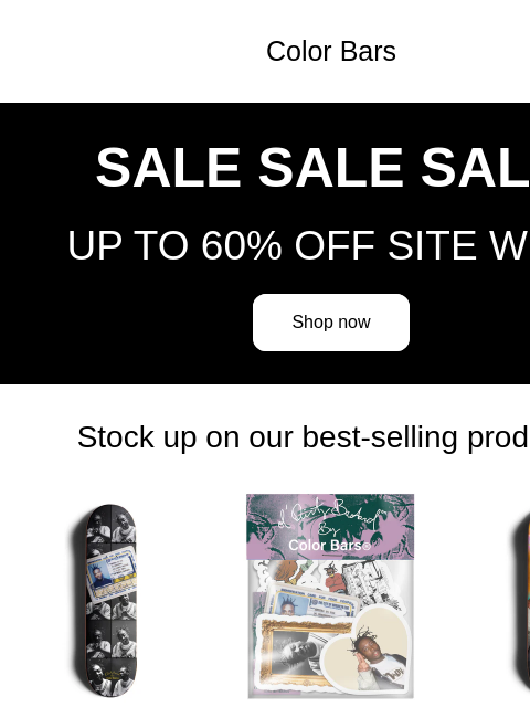 shopifyemail newsletter: UP TO 60% OFF | SALE