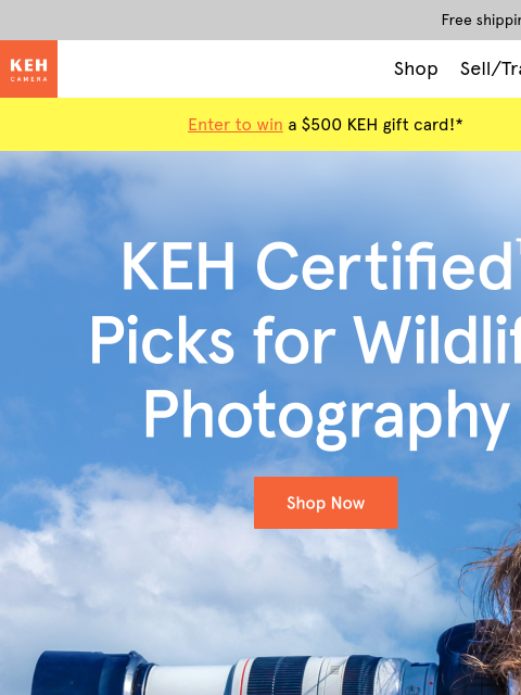 keh newsletter: Must-have gear for wildlife photography