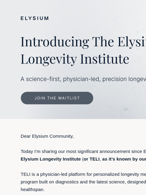 elysiumhealth newsletter: 🗞️ Our biggest announcement since 2015: prescript...