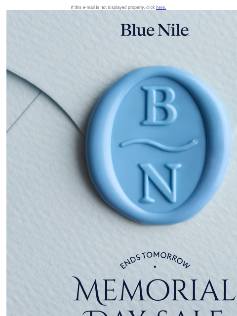 bluenile newsletter: Don’t Miss Up To 30% Off* Select Pieces