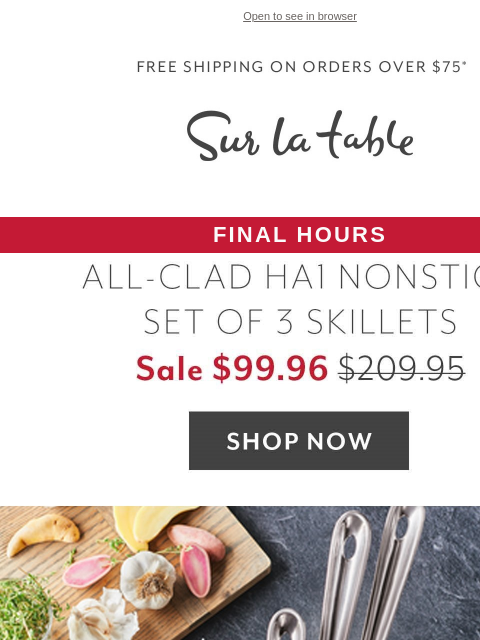 All-Clad's nonstick set for under $100 and more in our Memorial Day Sale! Hurry—offers end tonight. ‌ ‌ ‌ ‌ ‌ ‌ ‌ ‌ ‌ ‌ ‌ ‌ ‌ ‌ ‌ ‌ ‌ ‌ ‌ ‌ ‌ ‌ ‌ ‌ ‌ ‌ ‌ ‌ ‌ ‌ ‌ ‌ ‌ ‌ ‌ ‌ ‌ ‌ ‌ ‌ ‌ ‌ ‌ ‌ ‌ ‌ ‌ ‌ ‌