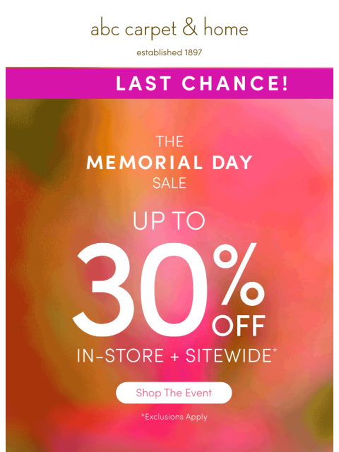 Final day! Up to 30% off dining, bedding, and decor ends at midnight. ͏ ͏ ͏ ͏ ͏ ͏ ͏ ͏ ͏ ͏ ͏ ͏ ͏ ͏ ͏ ͏ ͏ ͏ ͏ ͏ ͏ ͏ ͏ ͏ ͏ ͏ ͏ ͏ ͏ ͏ ͏ ͏ ͏ ͏ ͏ ͏ ͏ ͏ ͏ ͏ ͏ ͏ ͏ ͏ ͏ ͏ ͏ ͏ ͏ ͏ ͏ ͏ ͏ ͏ ͏ ͏ ͏ ͏ ͏ ͏ ͏ ͏ ͏ ͏ ͏ ͏