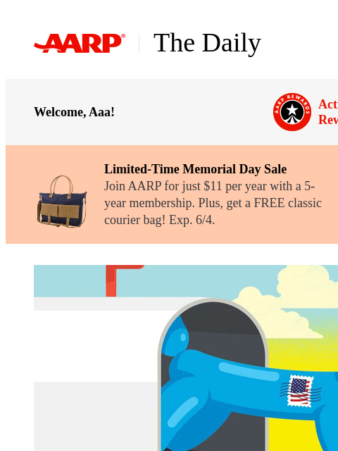 aarp newsletter: The Daily — 18 Things You Never Knew About the Pos...
