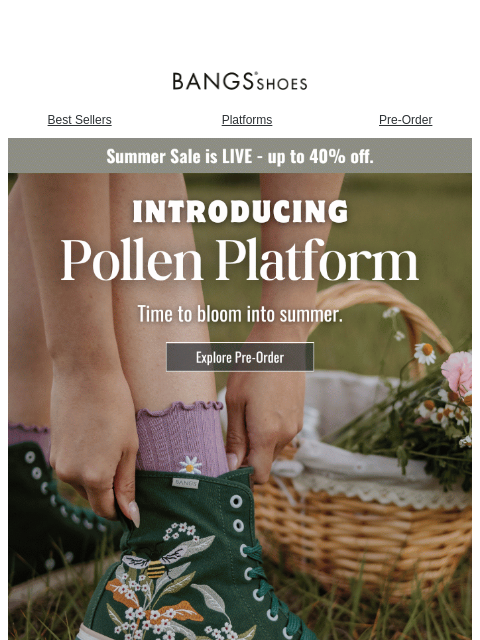 bangsshoes newsletter: Time to Bloom into Summer! 🐝
