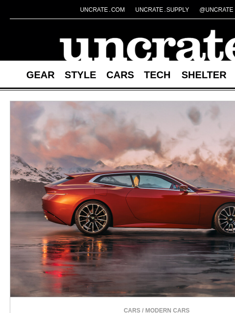 uncrate newsletter: BMW Concept Speedtop & more
