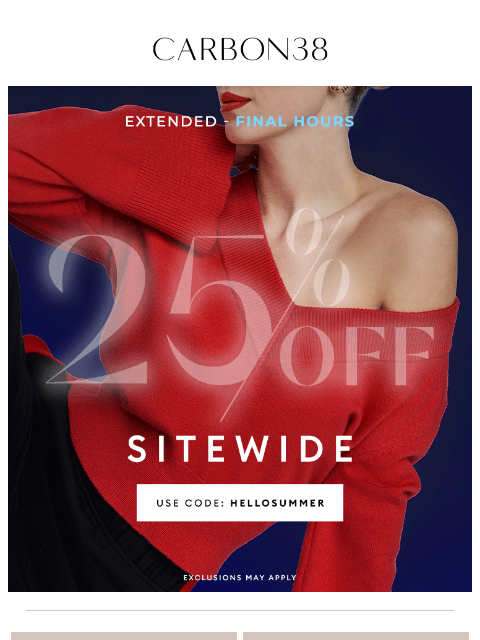 Time's almost up to shop your favorites on sale. Use Code: HELLOSUMMER ͏ ͏ ͏ ͏ ͏ ͏ ͏ ͏ ͏ ͏ ͏ ͏ ͏ ͏ ͏ ͏ ͏ ͏ ͏ ͏ ͏ ͏ ͏ ͏ ͏ ͏ ͏ ͏ ͏ ͏ ͏ ͏ ͏ ͏ ͏ ͏ ͏ ͏ ͏ ͏ ͏ ͏ ͏ ͏ ͏ ͏ ͏ ͏ ͏ ͏ ͏ ͏ ͏ ͏ ͏ ͏ ͏ ͏ ͏ ͏ ͏ ͏ ͏