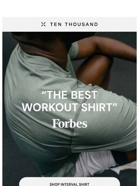 tenthousand newsletter: #1 Ranked Workout Shirt
